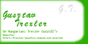 gusztav trexler business card